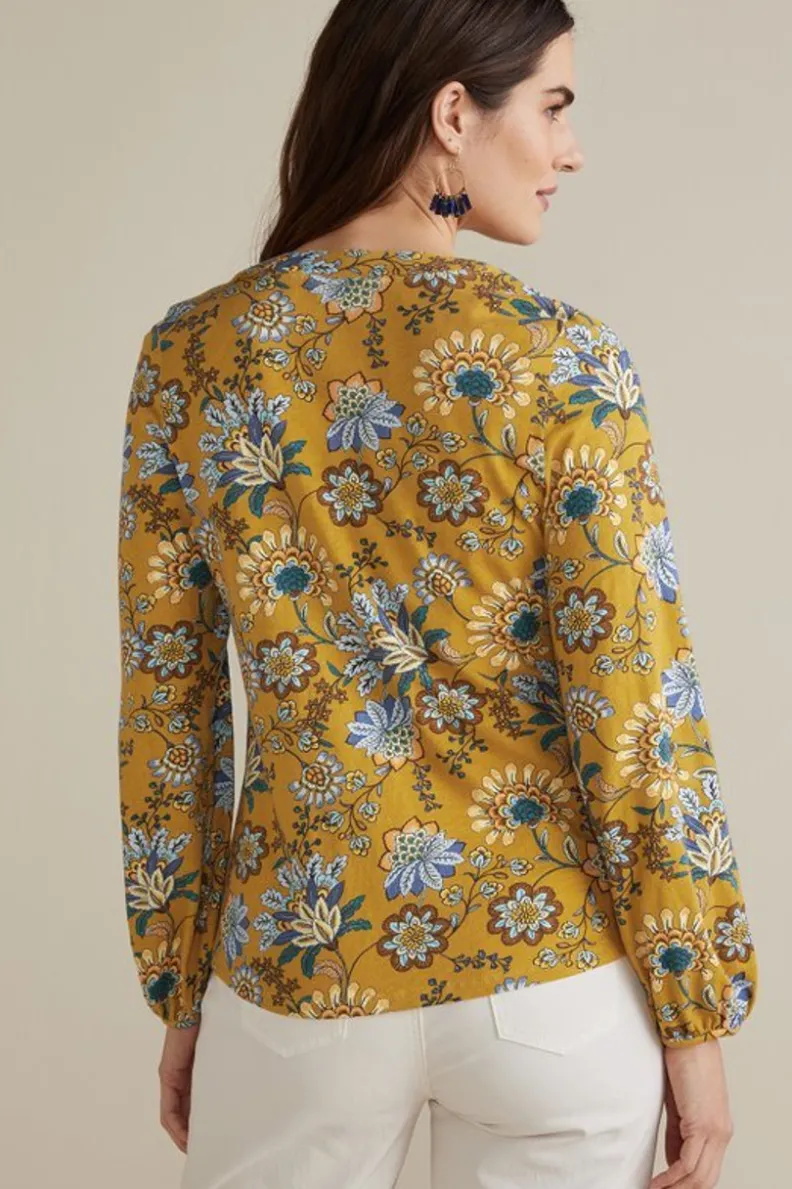 Soft Surroundings Lorna Button Front Top| Tops