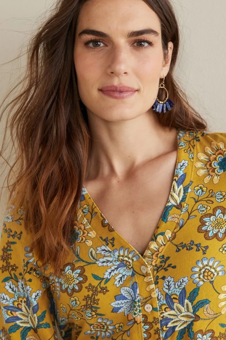 Soft Surroundings Lorna Button Front Top| Tops