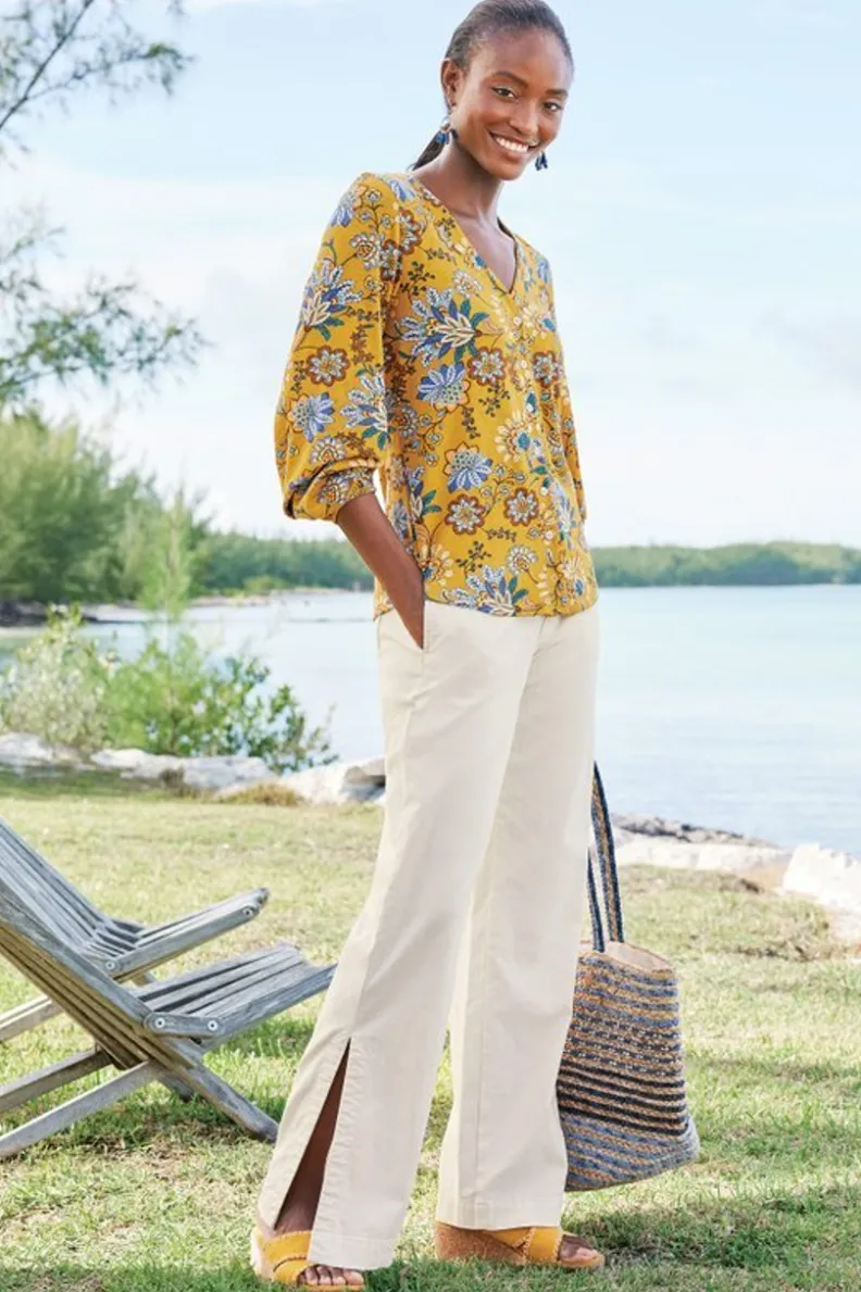 Soft Surroundings Lorna Button Front Top| Tops