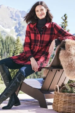 Soft Surroundings Mad About Plaid Top| Tops