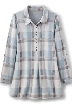 Soft Surroundings Mad About Plaid Top| Tops