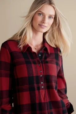 Soft Surroundings Mad About Plaid Top| Tops