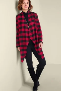 Soft Surroundings Mad About Plaid Topper| Toppers