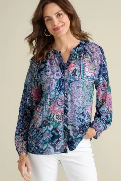 Soft Surroundings Maisie Long Sleeve Top| Tops