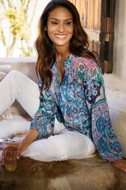 Soft Surroundings Maisie Long Sleeve Top| Tops