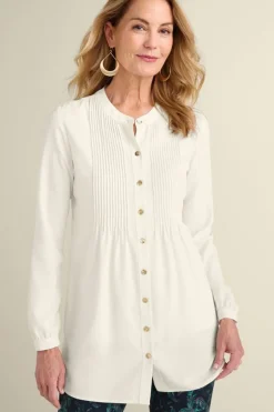 Soft Surroundings Makara Button Tunic| Tops