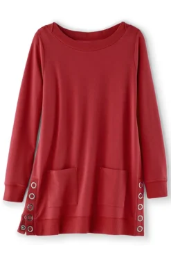 Soft Surroundings Make It Snappy Pullover| Tops