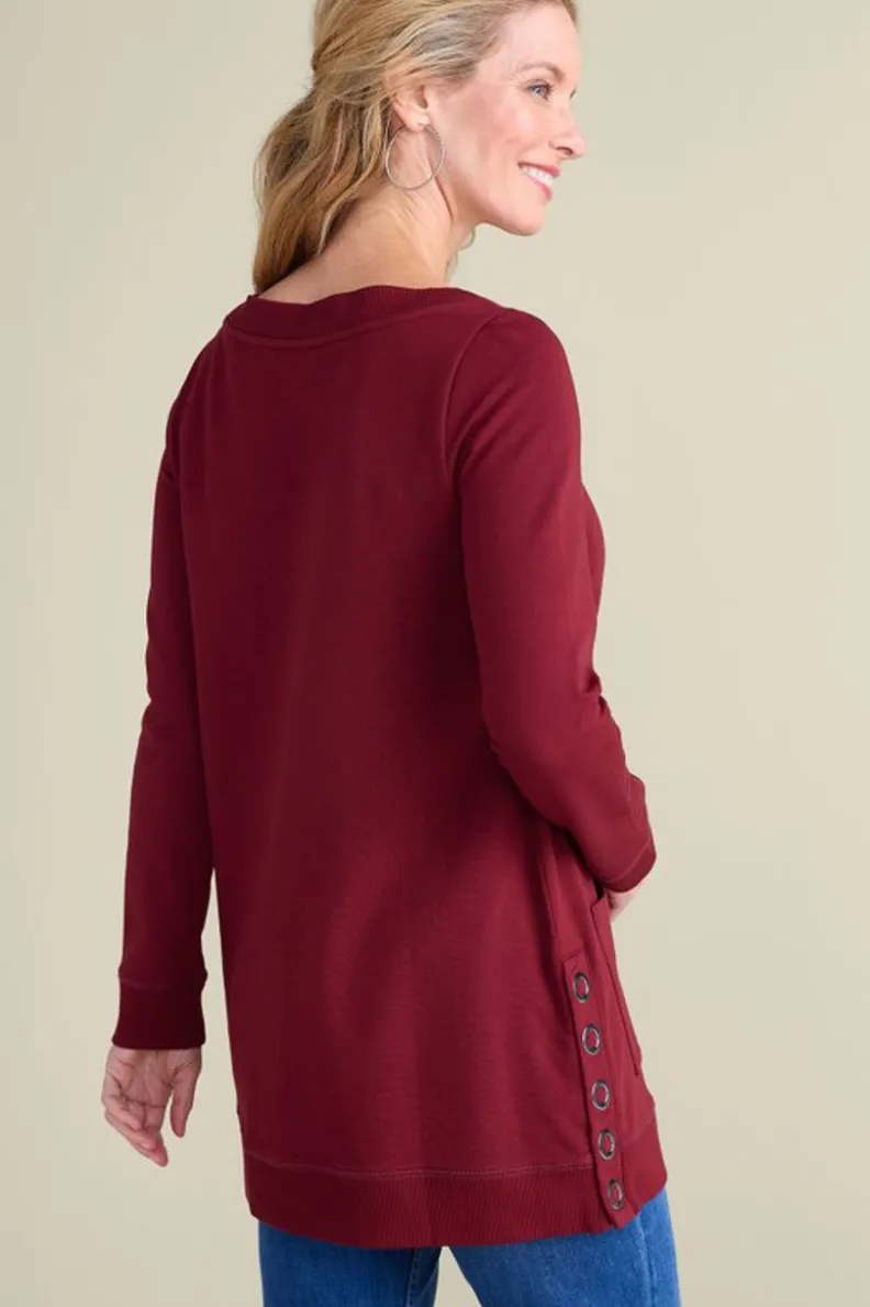 Soft Surroundings Make It Snappy Pullover| Tops