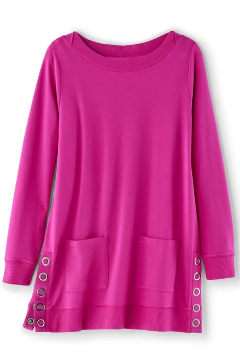 Soft Surroundings Make It Snappy Pullover| Tops