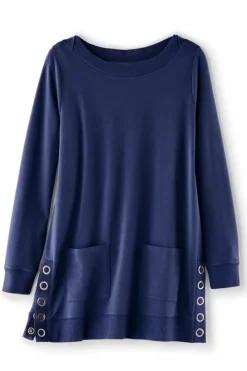 Soft Surroundings Make It Snappy Pullover| Tops