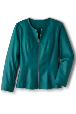 Soft Surroundings Marfa Leather Jacket| Toppers|Jackets & Coats