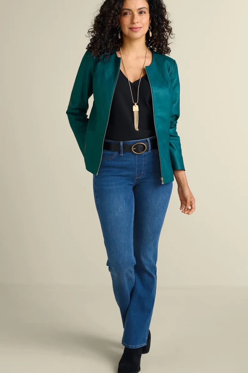 Soft Surroundings Marfa Leather Jacket| Toppers|Jackets & Coats