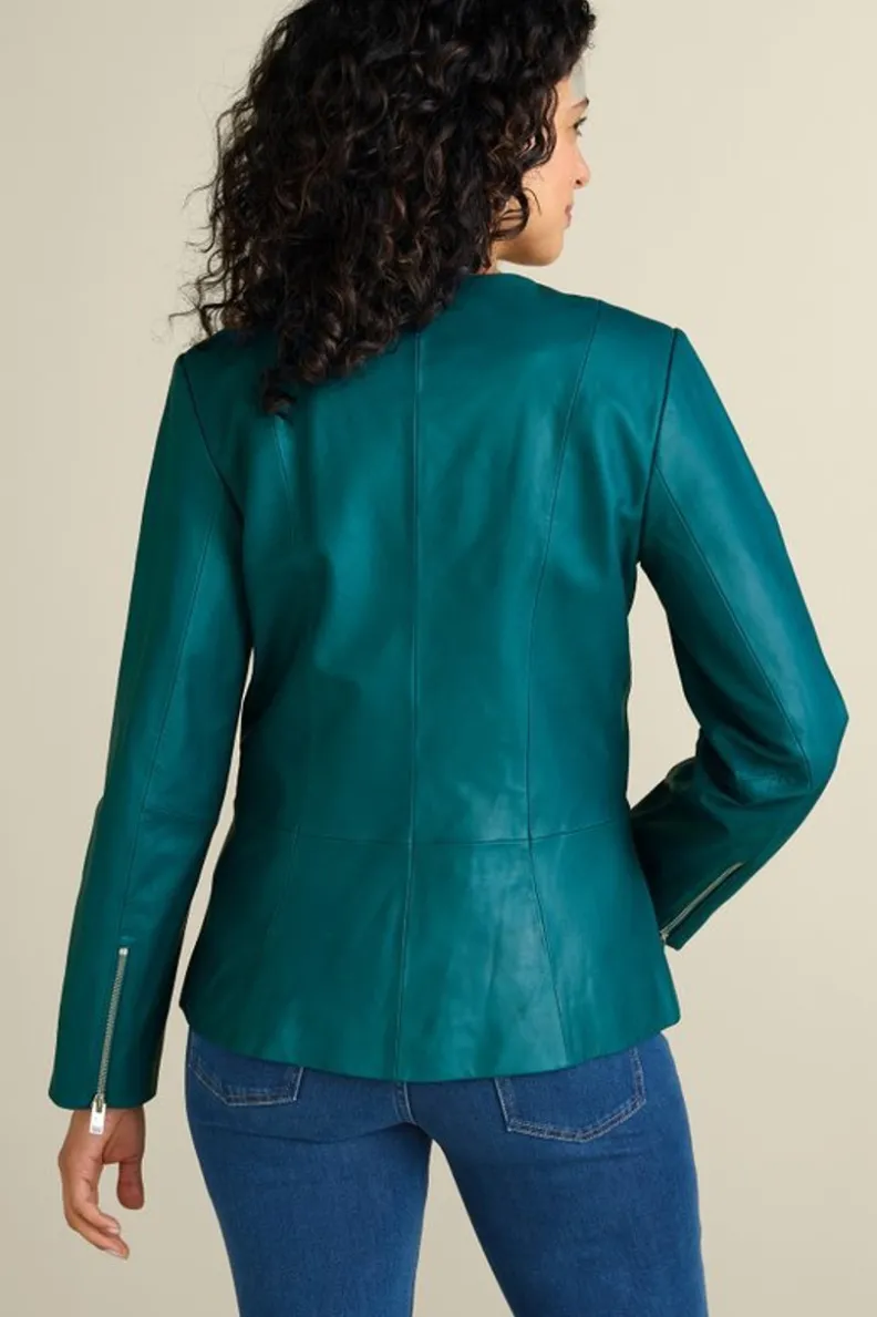 Soft Surroundings Marfa Leather Jacket| Toppers|Jackets & Coats