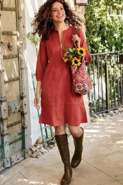 Soft Surroundings Martine Faux Suede Dress| Dresses