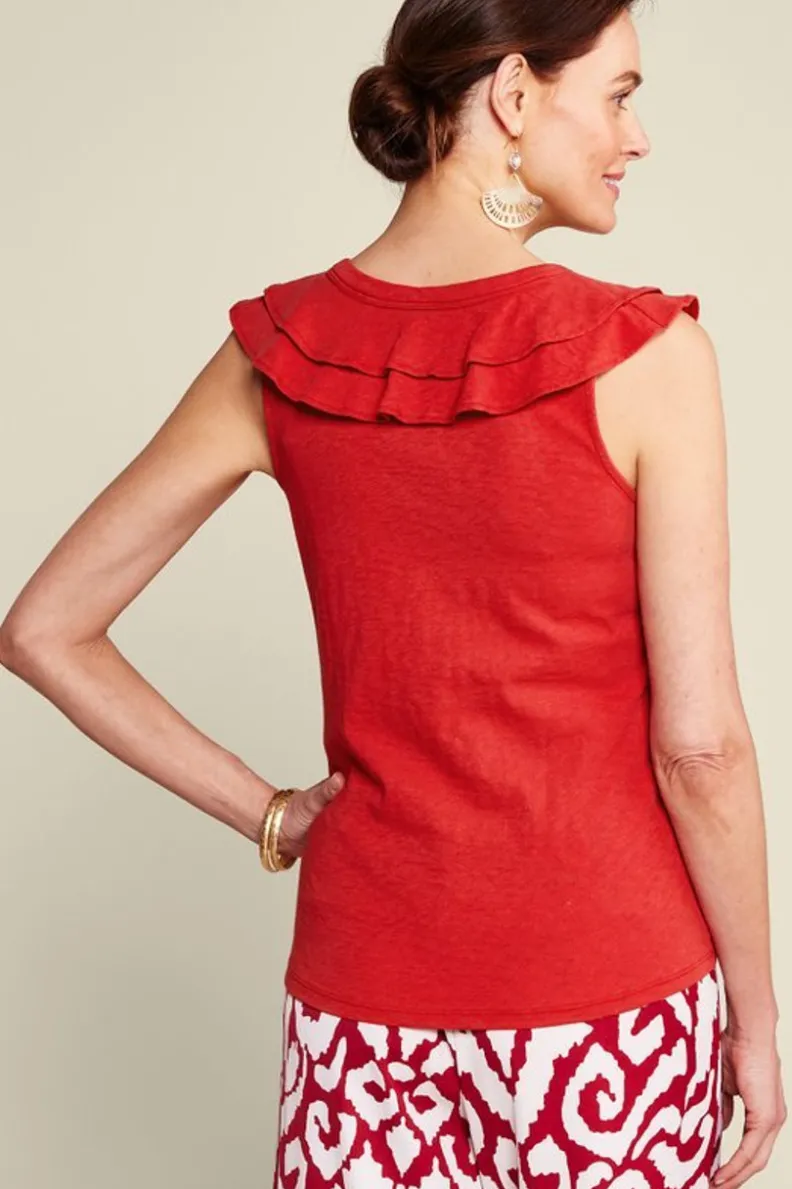 Soft Surroundings Marybeth Ruffle Tank| Tops