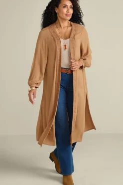 Soft Surroundings Megara Gauze Topper| Toppers|Jackets & Coats