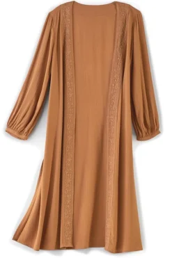 Soft Surroundings Megara Gauze Topper| Toppers|Jackets & Coats