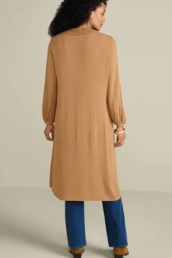 Soft Surroundings Megara Gauze Topper| Toppers|Jackets & Coats