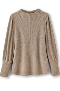 Soft Surroundings Melina Waffle Pullover| Tops