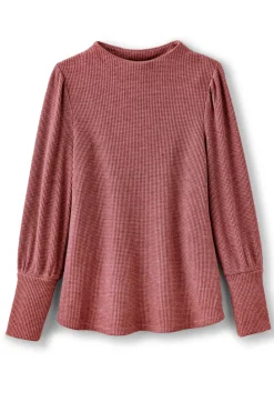 Soft Surroundings Melina Waffle Pullover| Tops