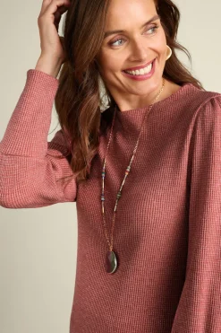 Soft Surroundings Melina Waffle Pullover| Tops