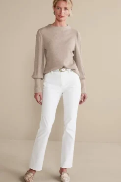 Soft Surroundings Melina Waffle Pullover| Tops