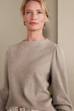 Soft Surroundings Melina Waffle Pullover| Tops