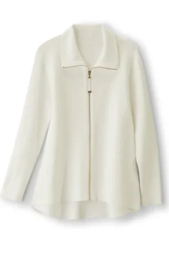 Soft Surroundings Meria Zip Cardi| Tops|Sweaters & Cardigans