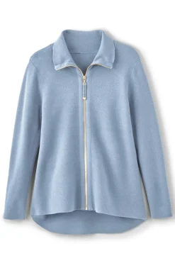 Soft Surroundings Meria Zip Cardi| Tops|Sweaters & Cardigans