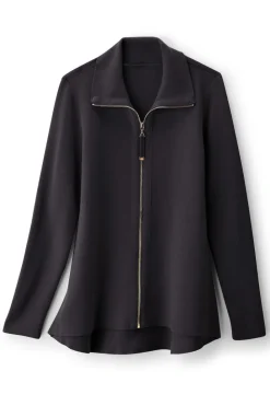 Soft Surroundings Meria Zip Cardi| Tops|Sweaters & Cardigans