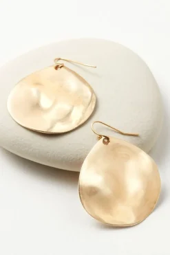Soft Surroundings Meza Hammered Disc Earrings| Jewelry|Earrings