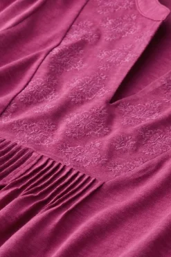Soft Surroundings Mikaela Embroidered 3/4 Sleeve Tunic| Tops|Tunics & Leggings