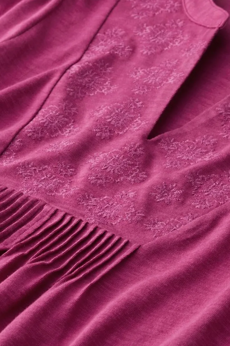 Soft Surroundings Mikaela Embroidered 3/4 Sleeve Tunic| Tops|Tunics & Leggings