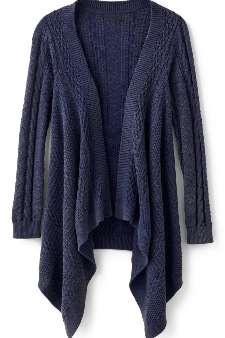 Soft Surroundings Minah Cable Knit Cardigan| Tops|Sweaters & Cardigans