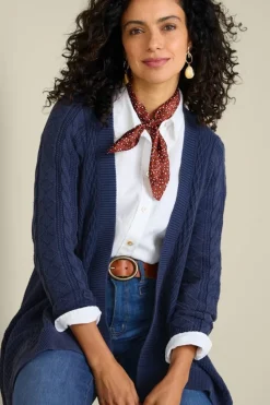 Soft Surroundings Minah Cable Knit Cardigan| Tops|Sweaters & Cardigans