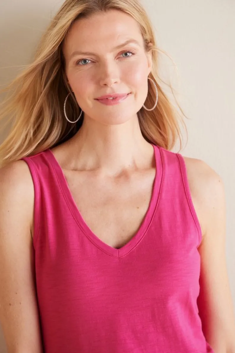 Soft Surroundings Mistral Supima Slub Tank| Tops