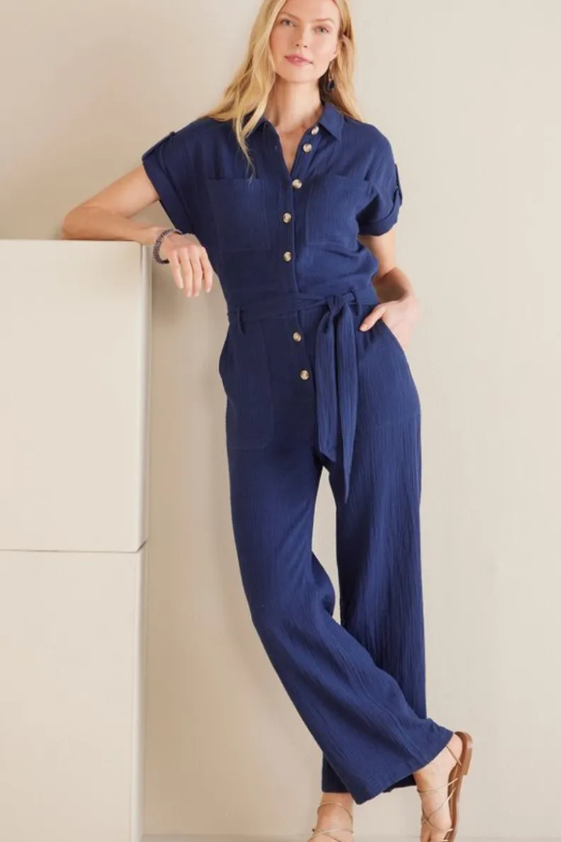 Soft Surroundings Natasha Gauze Jumpsuit| Dresses|Jumpsuits