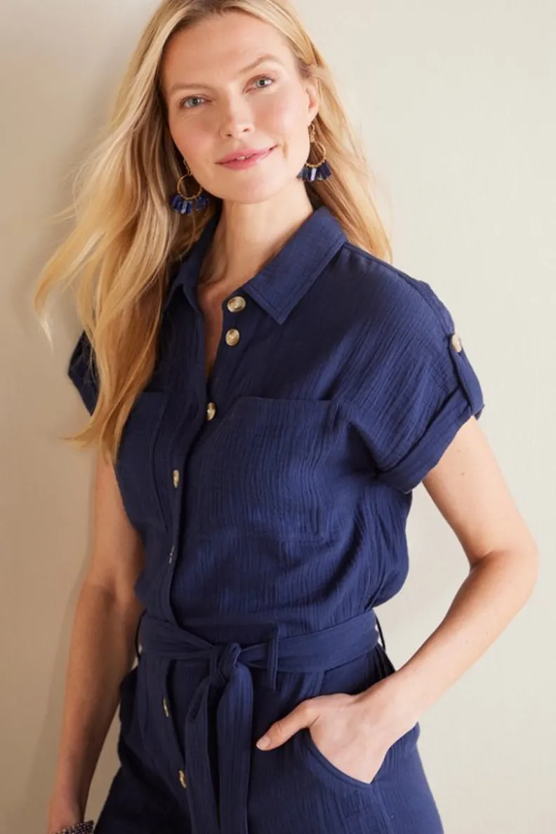 Soft Surroundings Natasha Gauze Jumpsuit| Dresses|Jumpsuits
