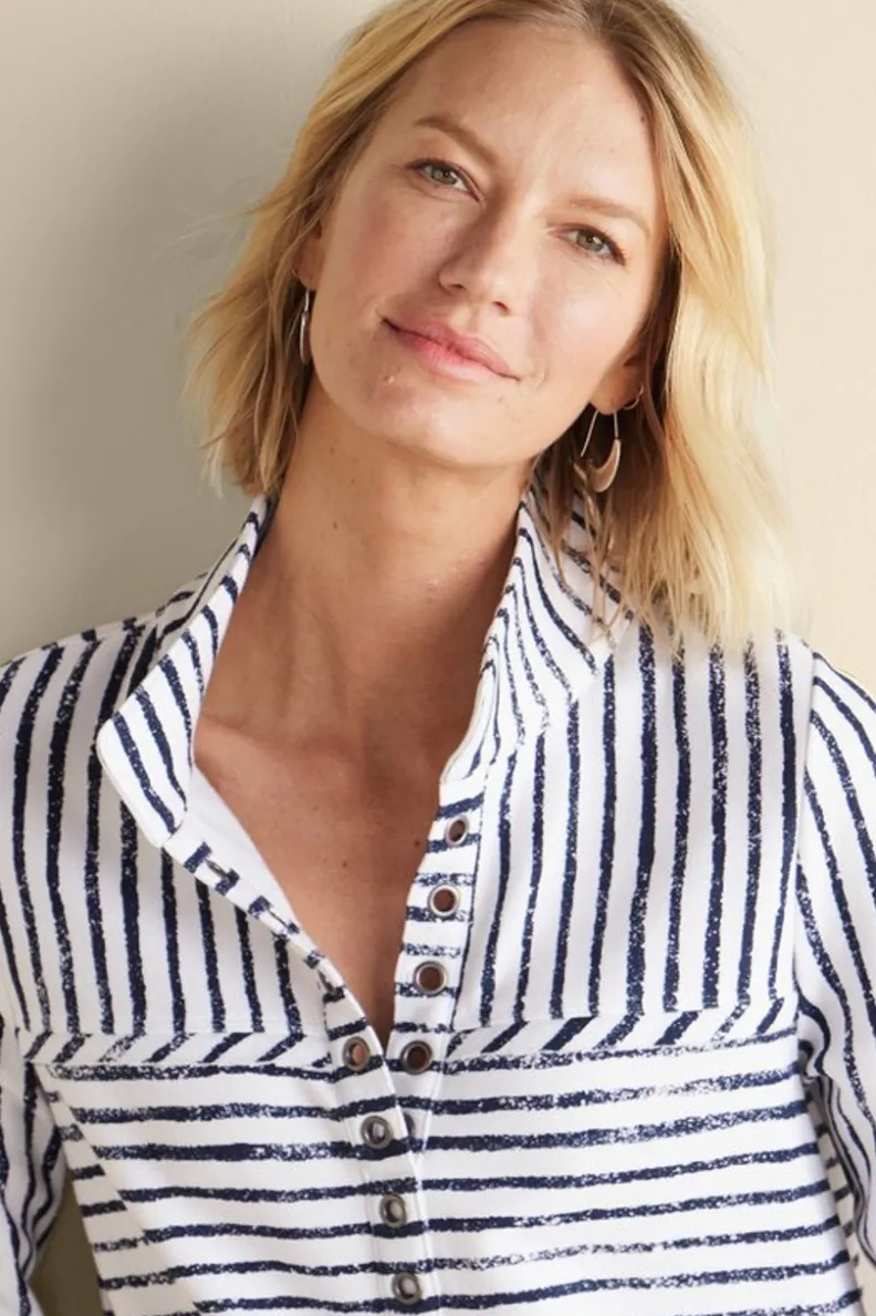 Soft Surroundings Neera French Terry Tunic| Tops