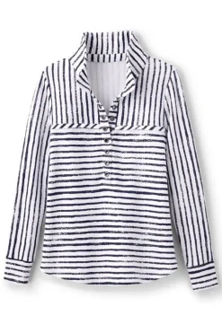 Soft Surroundings Neera French Terry Tunic| Tops