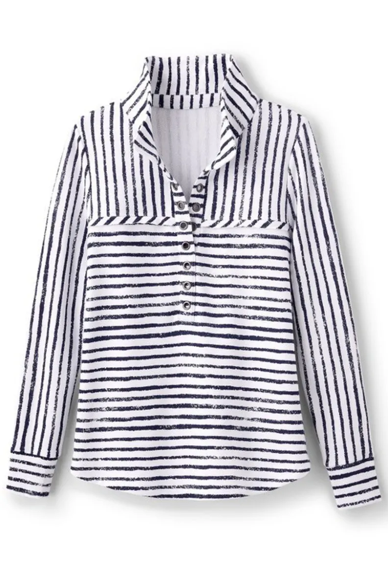 Soft Surroundings Neera French Terry Tunic| Tops