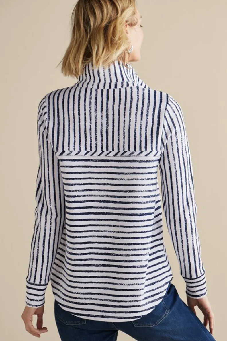 Soft Surroundings Neera French Terry Tunic| Tops