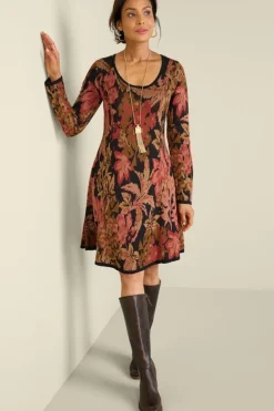 Soft Surroundings Nelia Jacquard Sweater Dress| Dresses