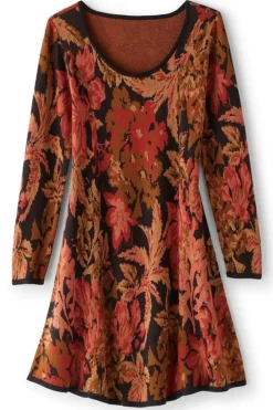 Soft Surroundings Nelia Jacquard Sweater Dress| Dresses