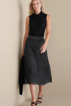 Soft Surroundings Nisha Knit Pleated Skirt| Skirts