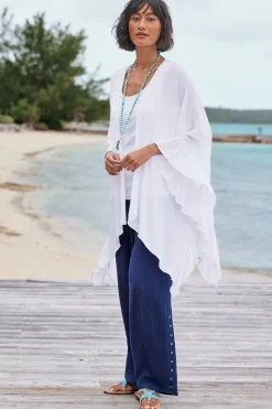 Soft Surroundings Oceo Gauze Wide-Leg Pants| Pants