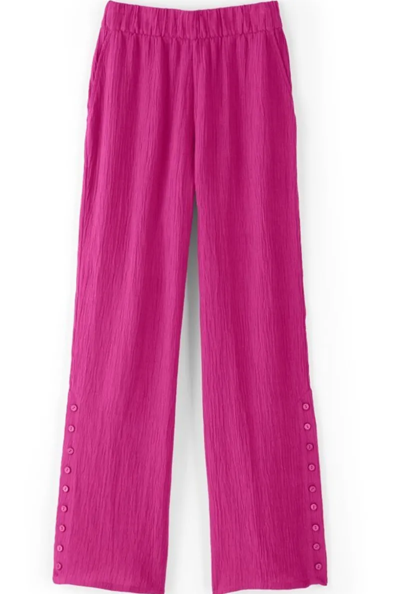 Soft Surroundings Oceo Gauze Wide-Leg Pants| Pants