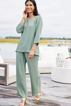 Soft Surroundings Oceo Gauze Wide-Leg Pants| Pants