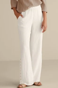 Soft Surroundings Oceo Gauze Wide-Leg Pants| Pants