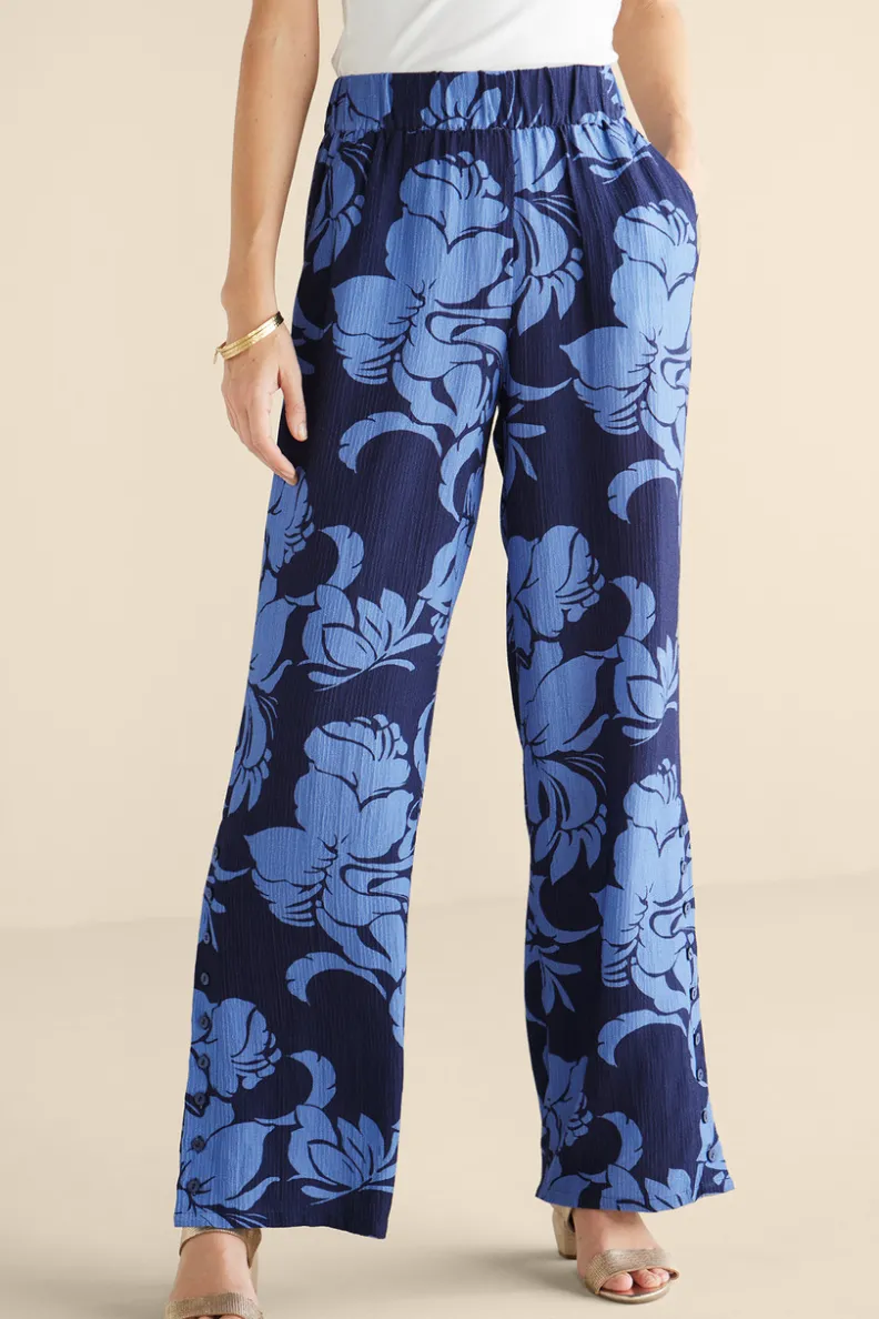 Soft Surroundings Oceo Gauze Wide-Leg Pants| Pants